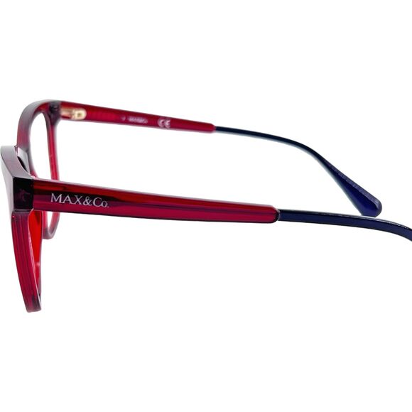 Max & Co MO5040 Womens Eyeglass Frame Shiny Red - Picture 4 of 5